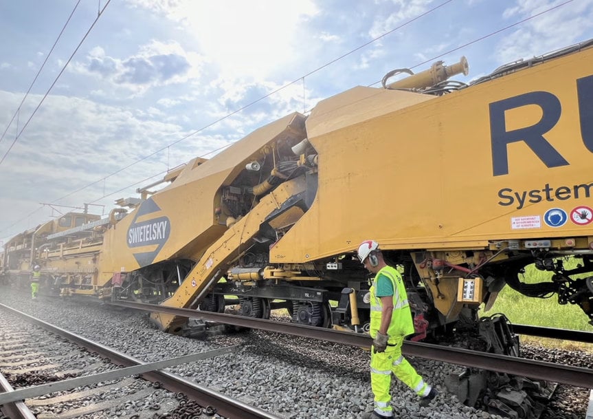 Un train-usine géant à l’œuvre pour renouveler la ligne à grande vitesse « Bruxelles-France »